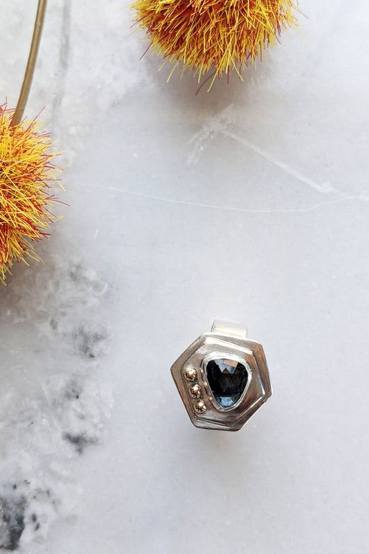 Custom Gold and Silver Gemstone Ring by Cindy Liebel