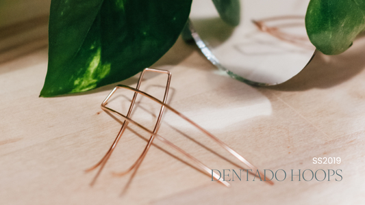 Elongated Wire Threader Earrings Handmade by Cindy Liebel