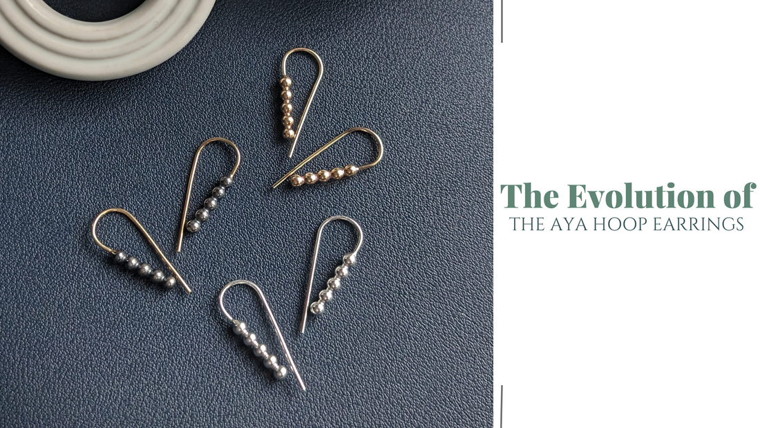 The Evolution of the Aya Hoop Earrings by Cindy Liebel