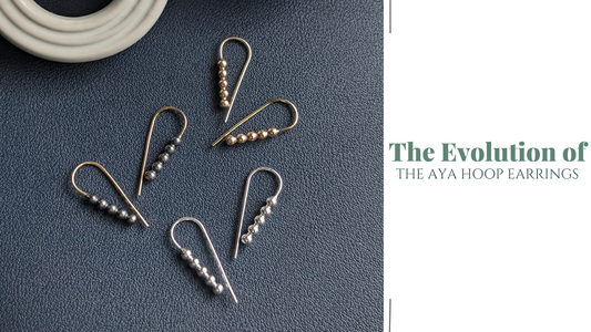 The Evolution of the Aya Hoop Earrings by Cindy Liebel