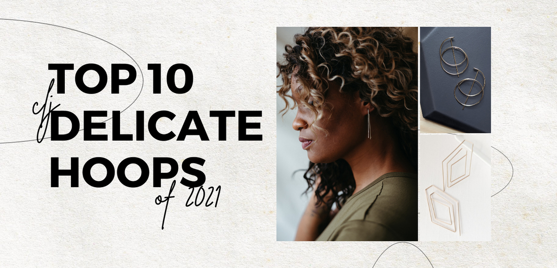 Shop The Top Ten Delicate Hoop Earrings by Cindy Liebel Jewelry