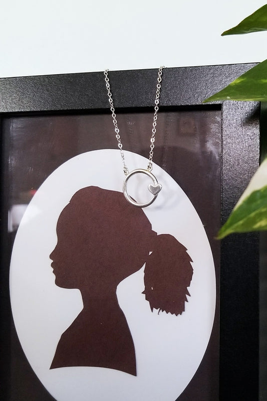 Eternity Heart Pendant Necklace Designs Handmade by Cindy Liebel Jewelry