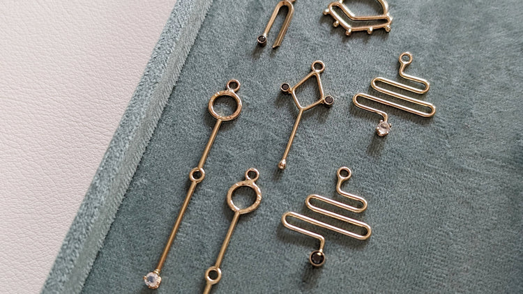 Art Inspired 14K Gold Charms by Cindy Liebel