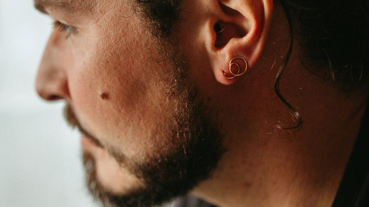 Everyday fine delicate wire ear climbers