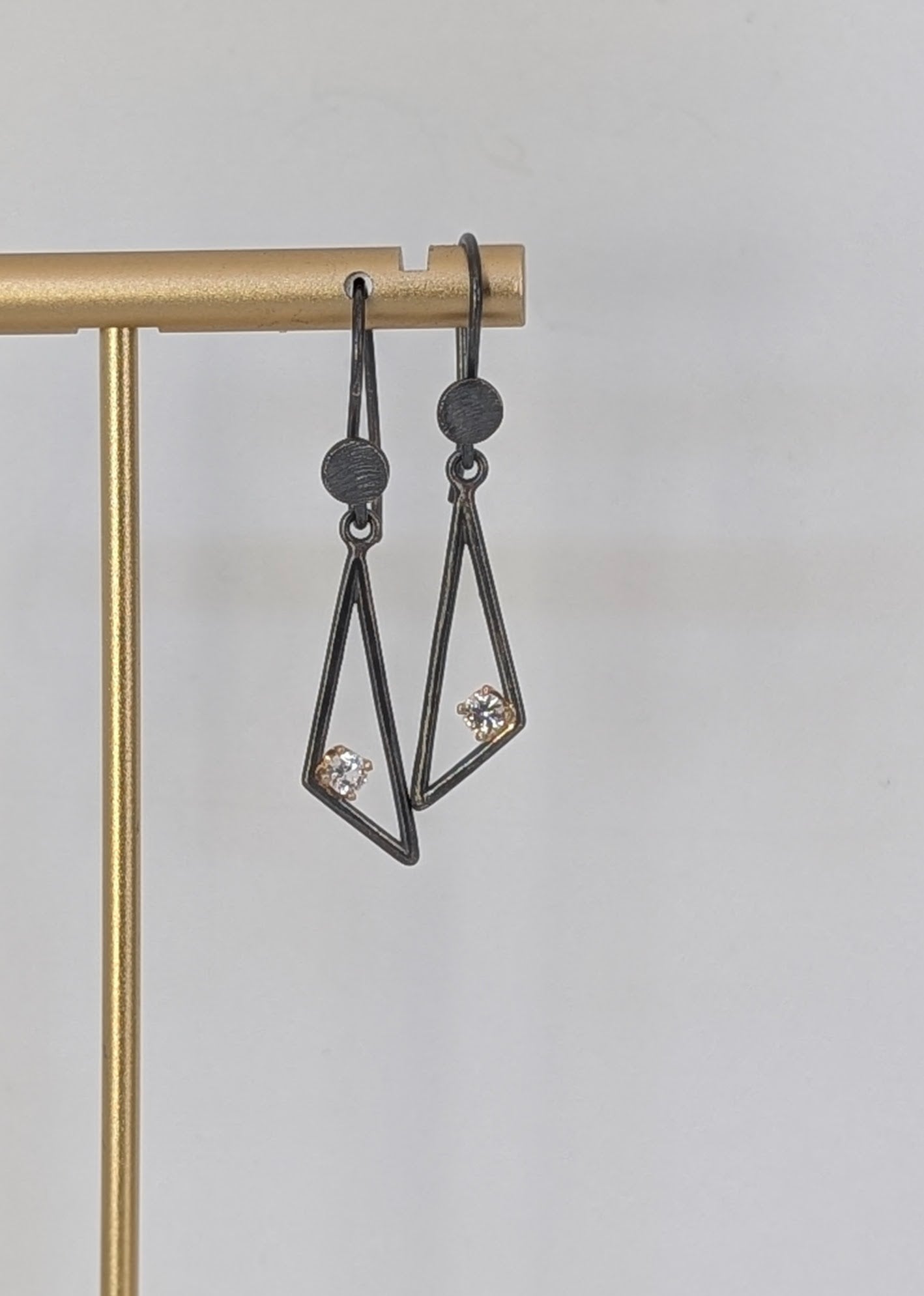 Charcoal Angular Earrings