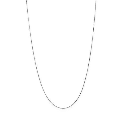 charcoal rope chain necklace