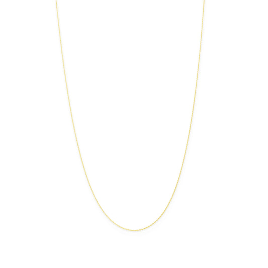 14K gold cable chain necklace