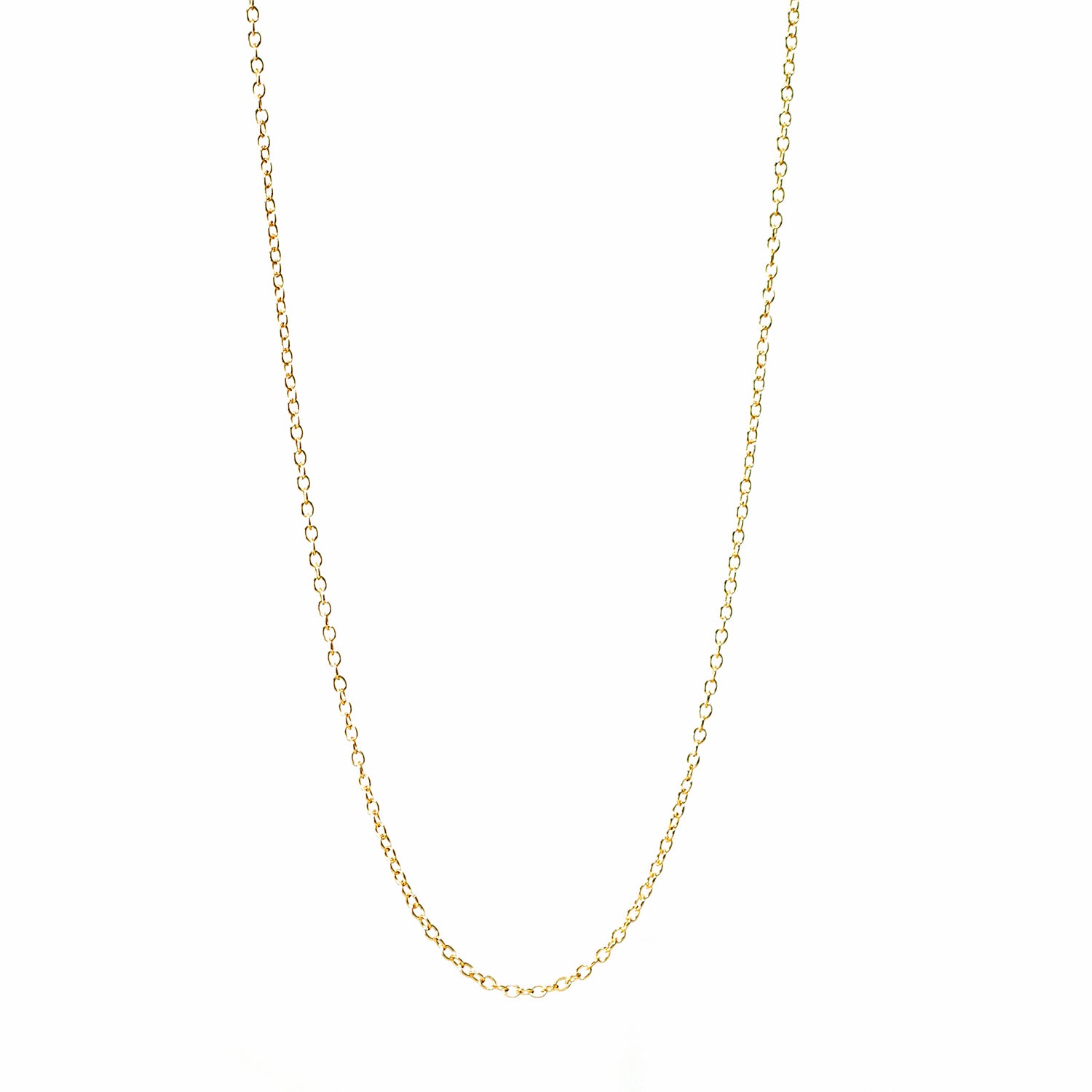 14k gold circular cable chain