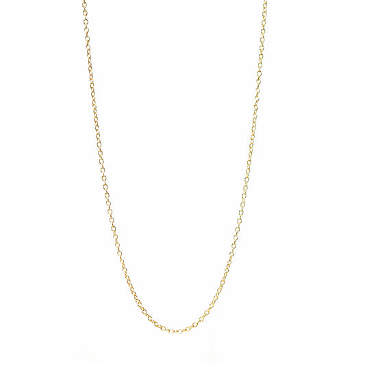14k gold circular cable chain