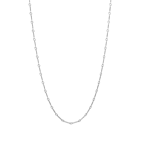 silver bar link chain