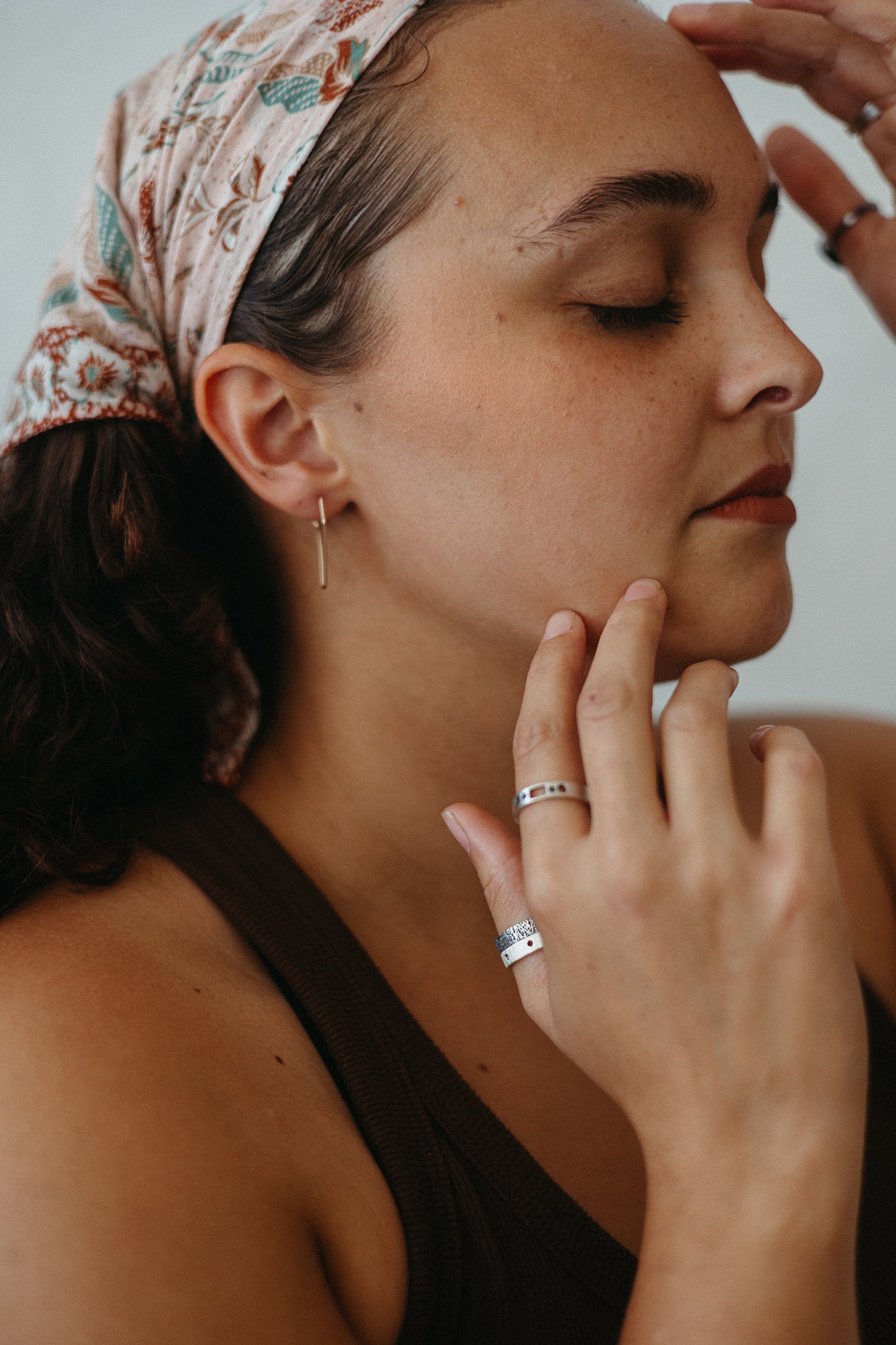14K 4mm Linen Ring