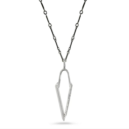 sterling silver dagger pendant necklace