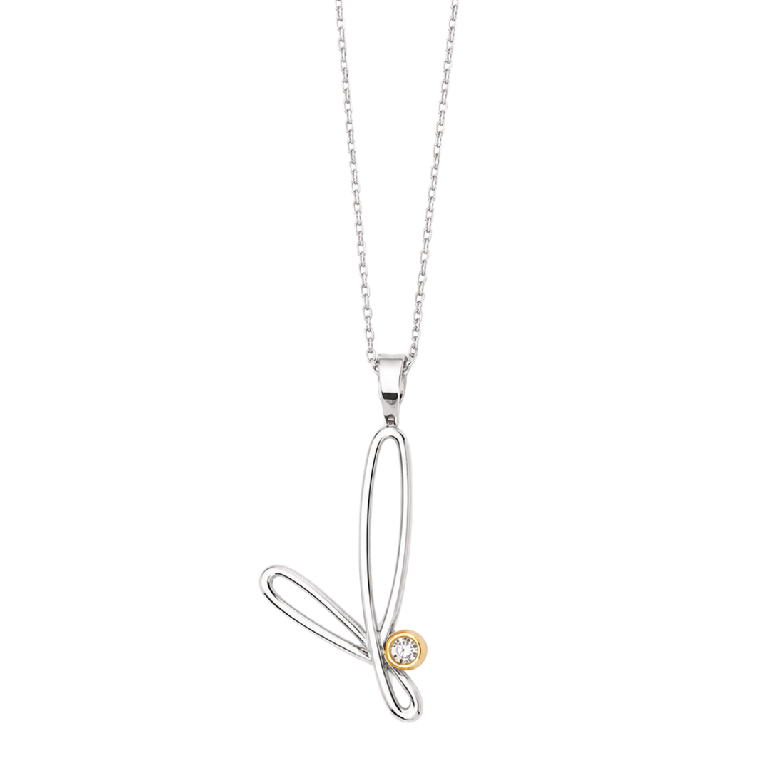 14K Trillium Necklace