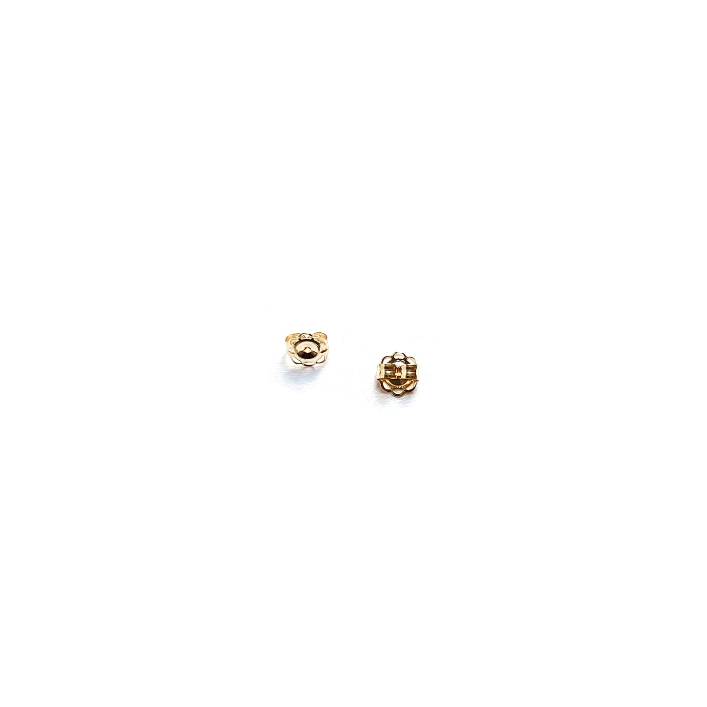 14k Gold filigree earring pushbacks