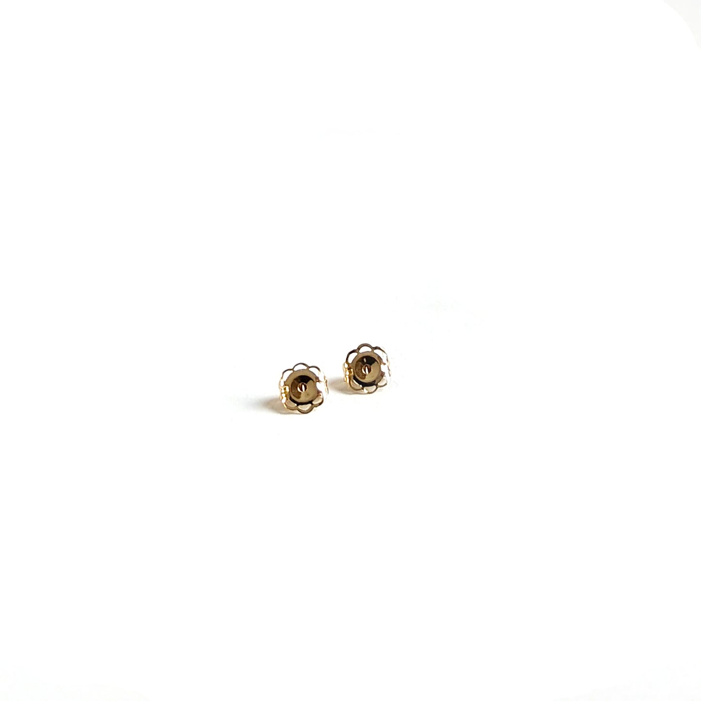 14K gold filigree earring pushbacks