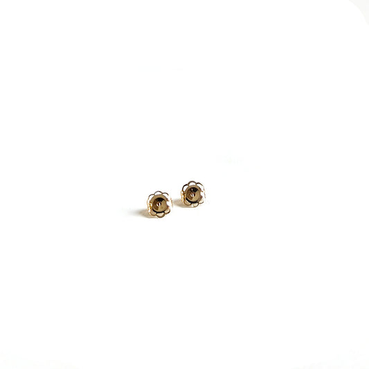 earring push backs in 14K gold