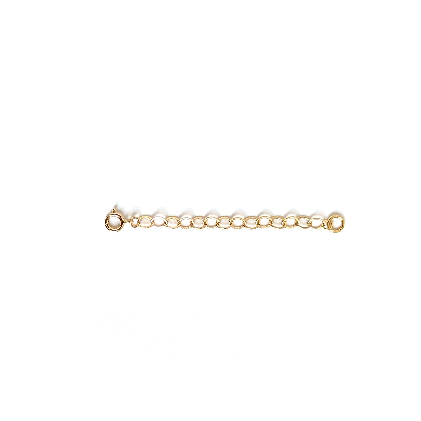 14K gold cable chain extender for necklaces