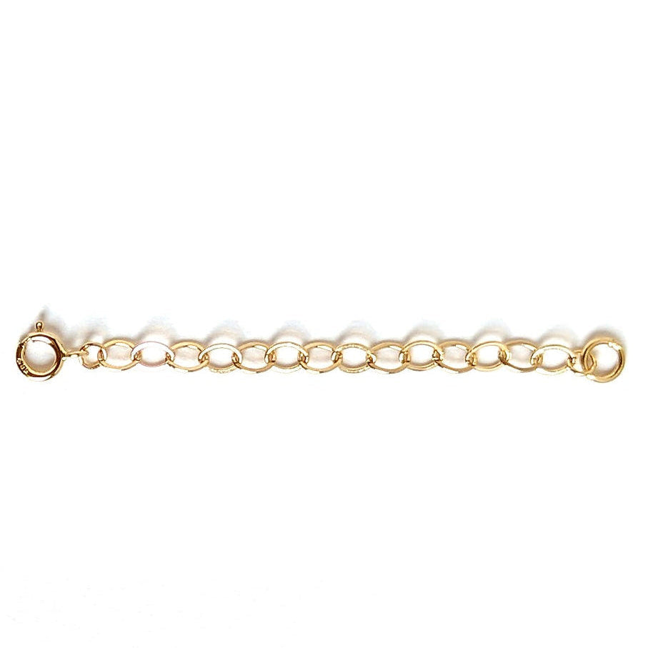 14K gold cable chain extender for necklaces