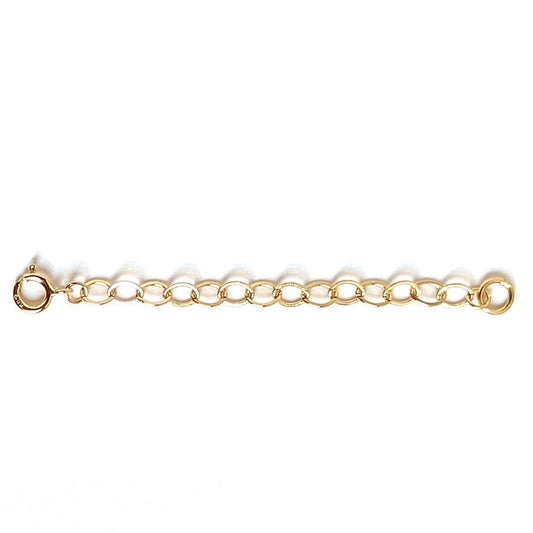 14K gold cable chain extender for necklaces
