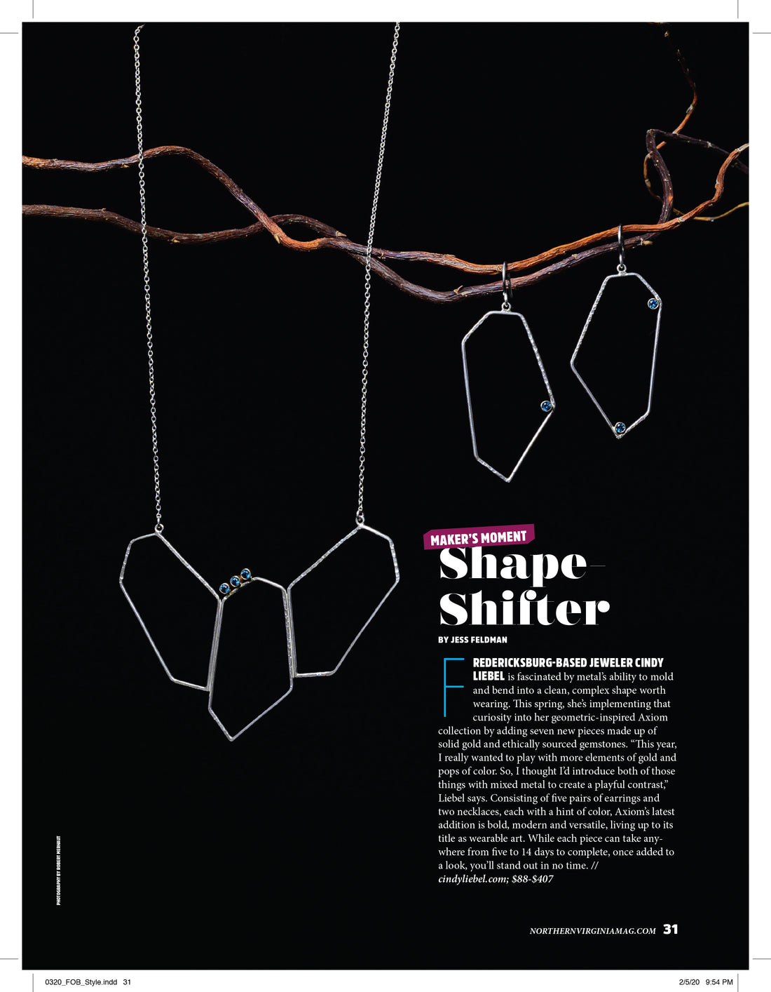 PRESS | CLJ Featured in NOVA Magazine's March Issue, Shape-Shifter
