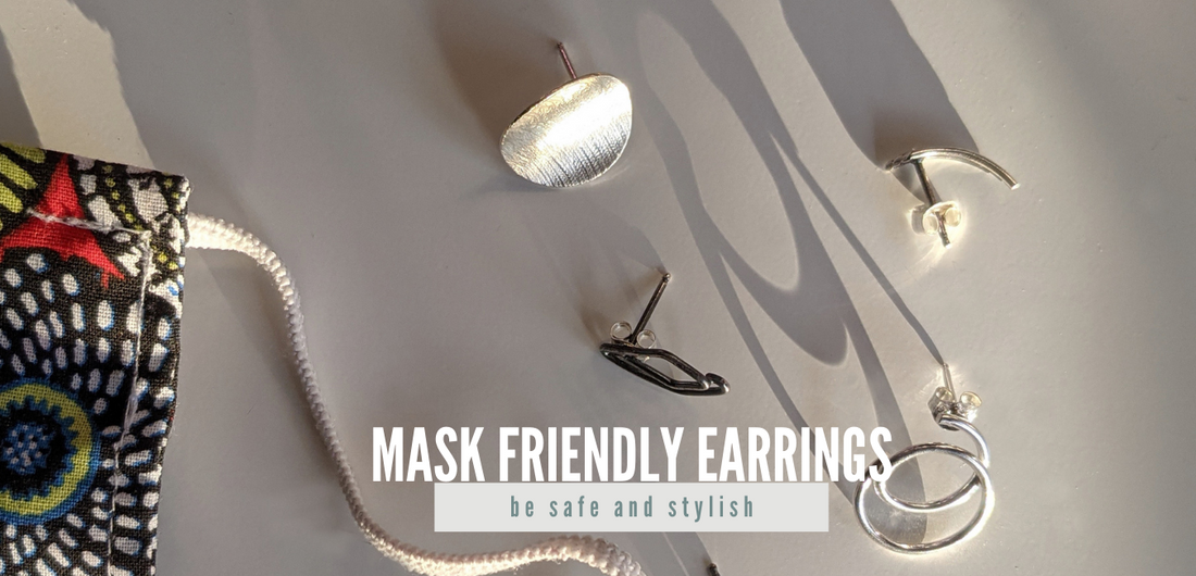 How to Wear Mask Friendly Earrings by Cindy Liebel Jewelry