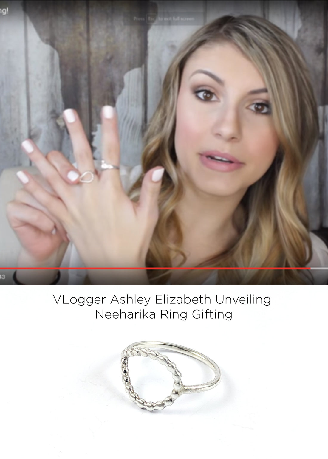 Vlogger Ashley Elizabeth Unveiling Gift Bag | Cindy Liebel Jewelry