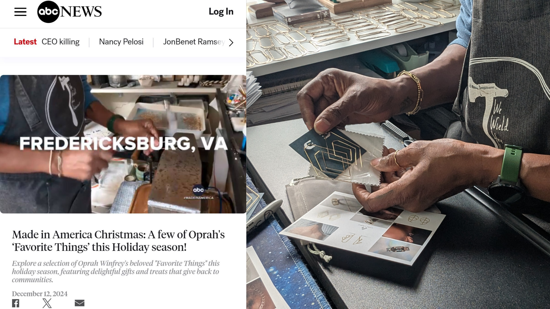 PRESS | I'm Featured in David Muir's Made In America – Cindy Liebel