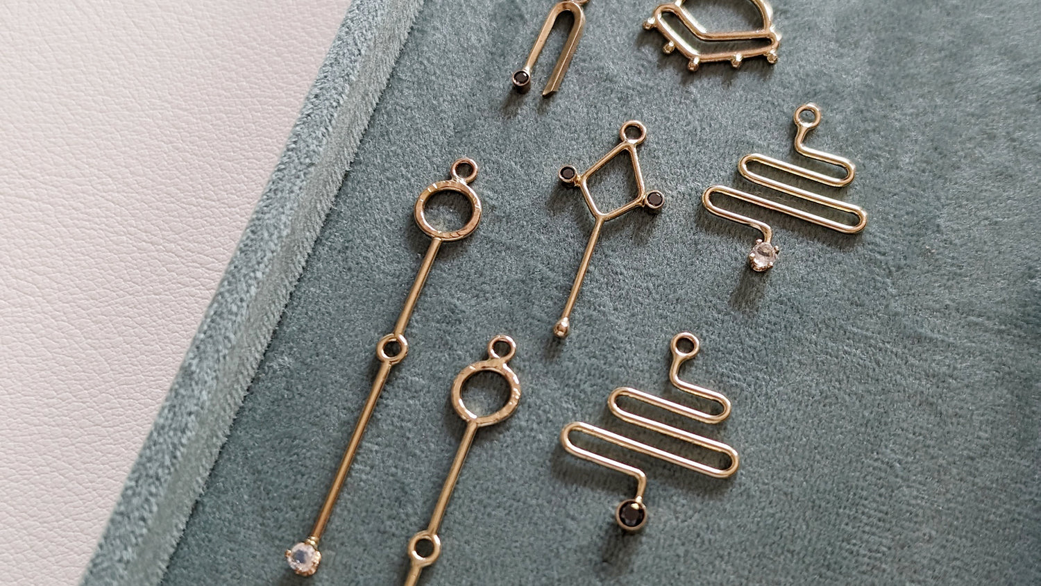 Art Inspired 14K Gold Charms by Cindy Liebel