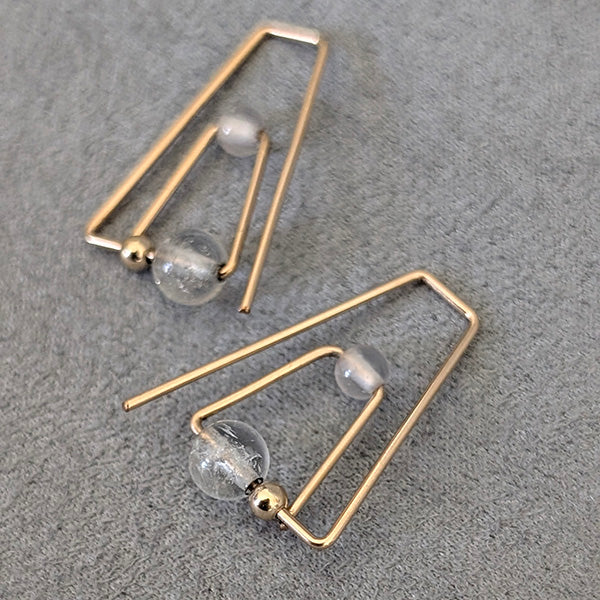 14K Flera Aventurine & Tanzanite Hoops