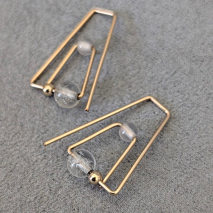 14K Flera Aventurine & Tanzanite Hoops
