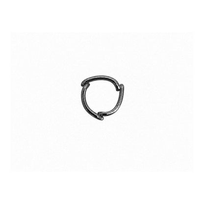 Oxidized Silver spacer charm on a white background