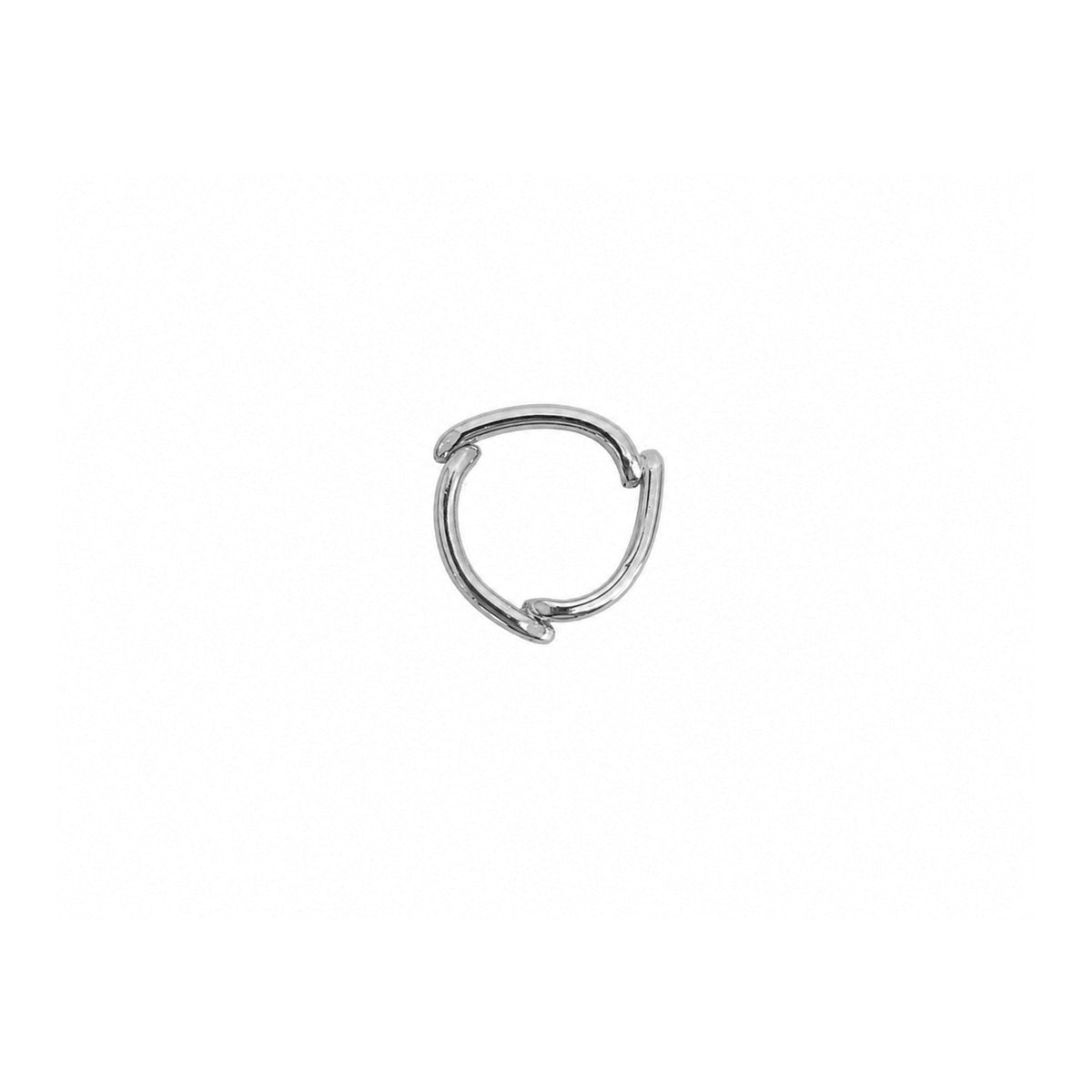 Silver spacer charm on a white background