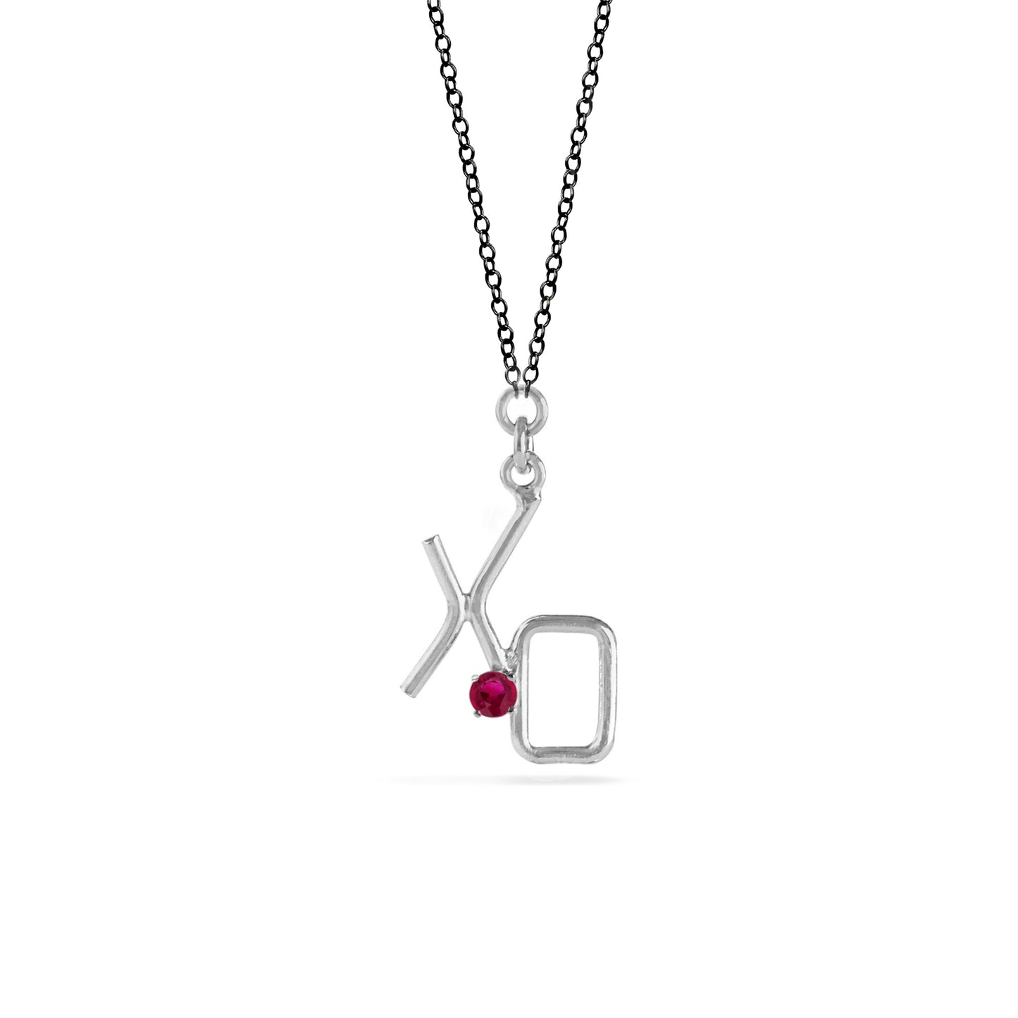 'XO' Necklace Silver