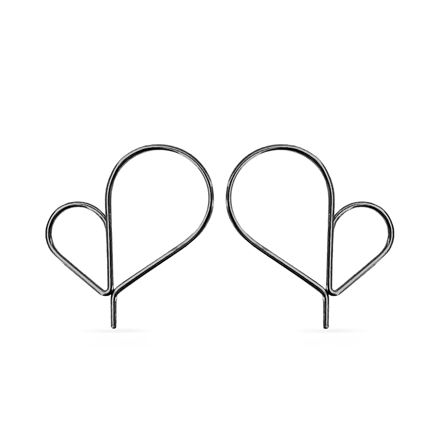 EMMA Heart shape hoop earrings – ZEN&CO Studio