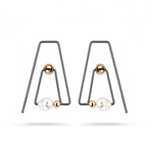 Flera Pearl Hoops