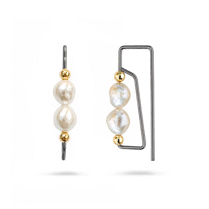 Nessa Pearl Hoops