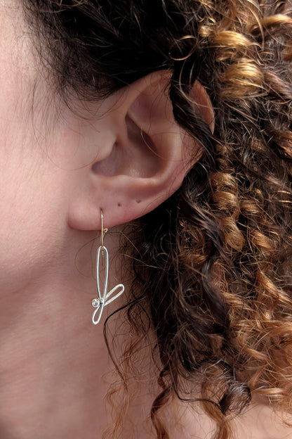 14K Trillium Earrings