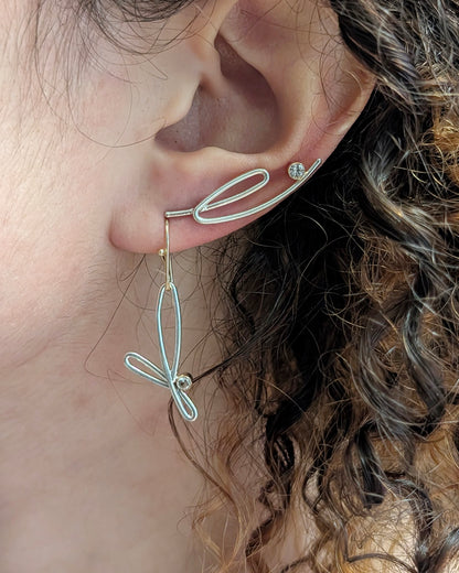 14K Trillium Earrings