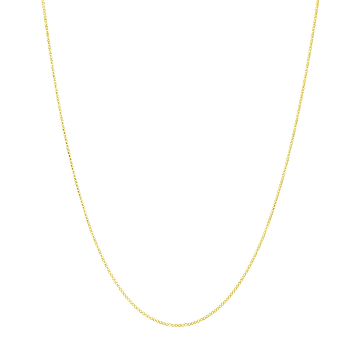 14K gold box chain necklace