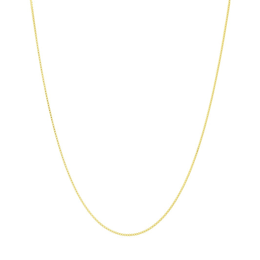 14K gold box chain necklace