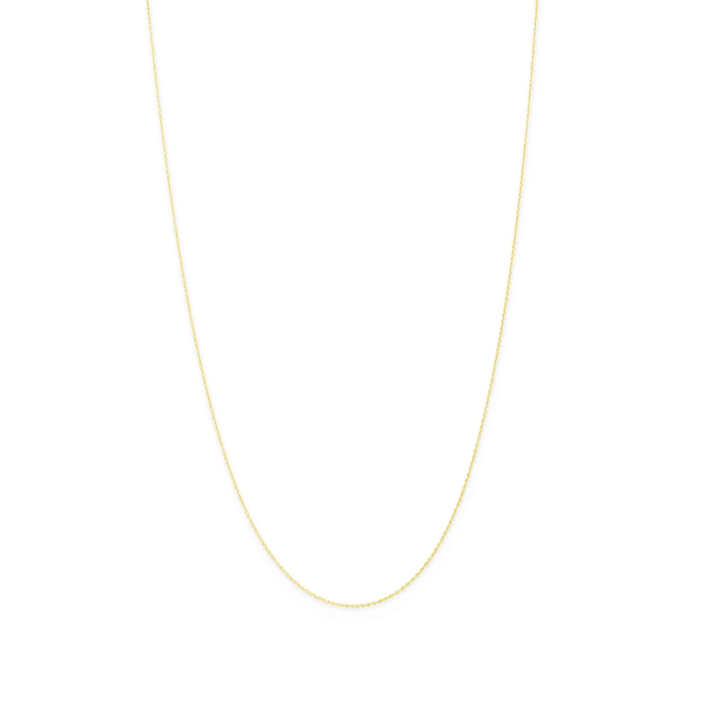 14K gold rope chain necklace