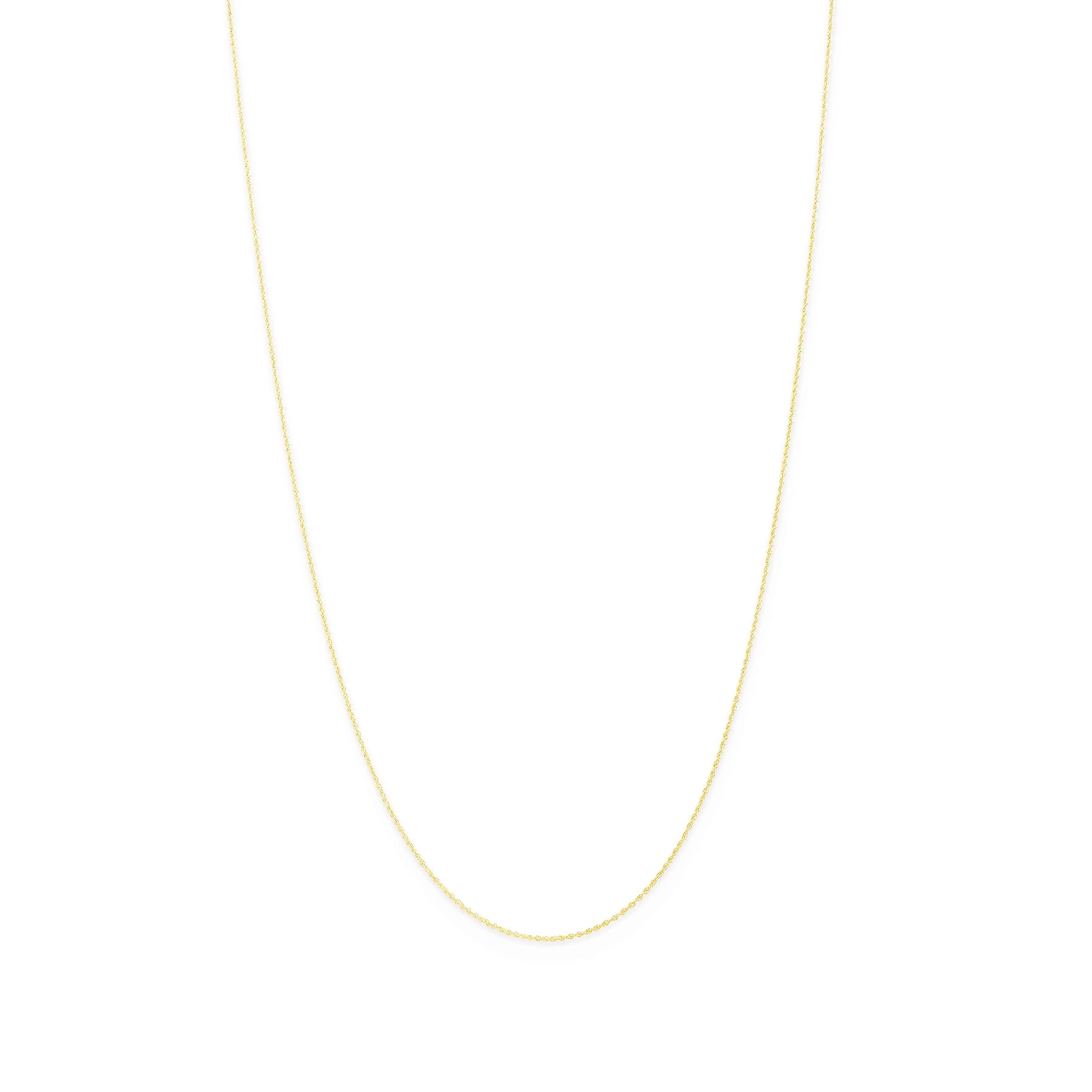 14K gold rope chain necklace