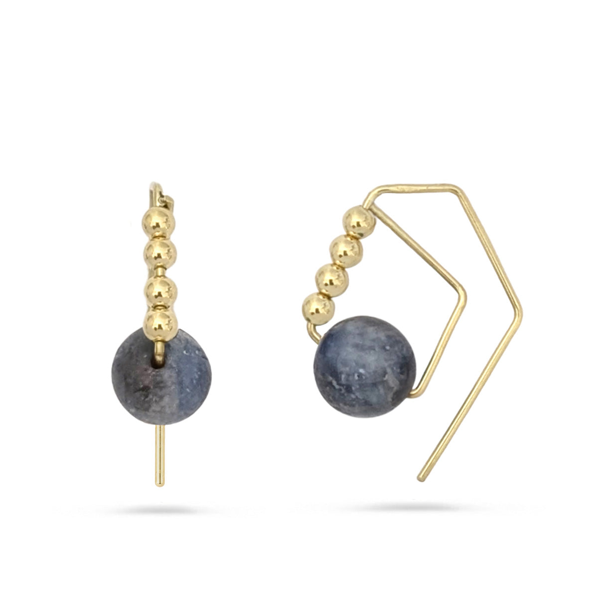 14K Brea Sapphire Hoops