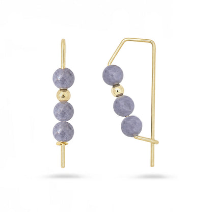 14K Axiom Tanzanite Hoops