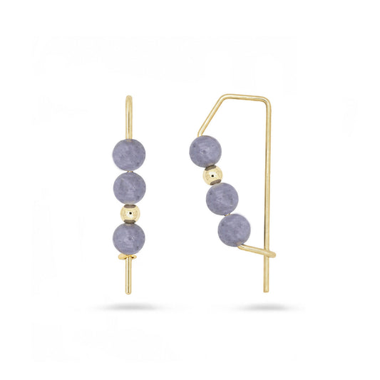 14K Axiom Tanzanite Hoops