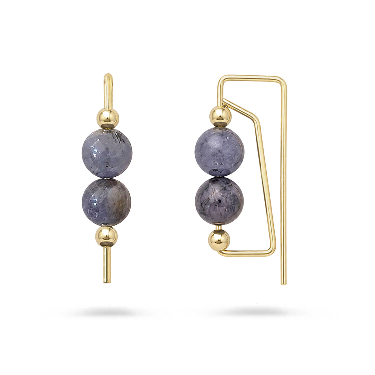 14K Nessa Tanzanite Hoops