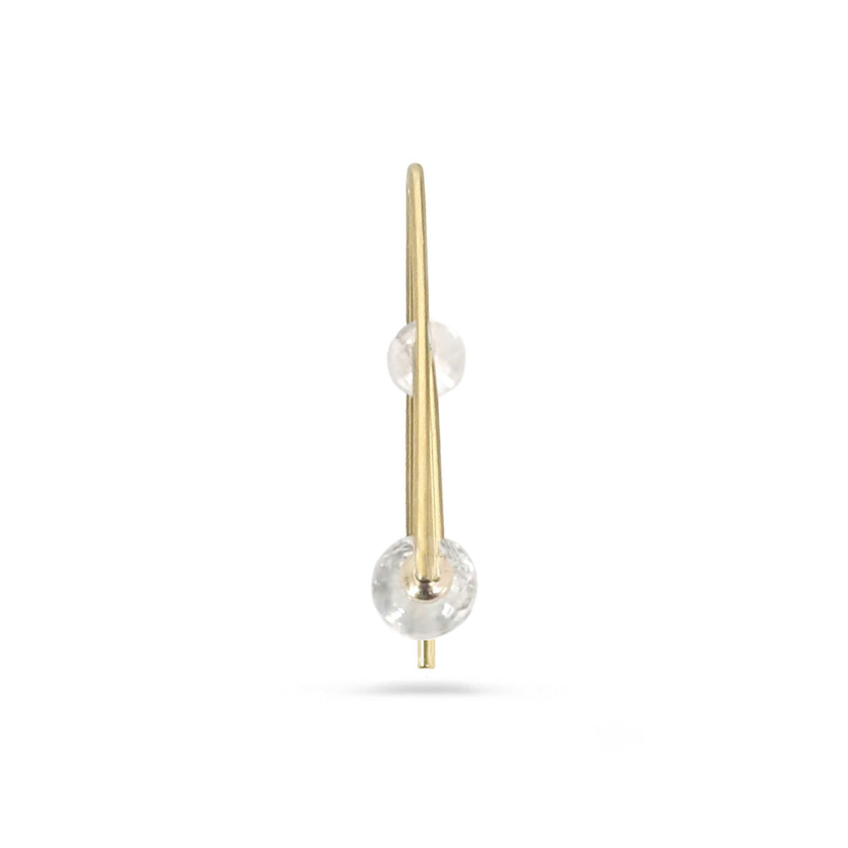 14K Flera Topaz & Rose Quartz Hoops