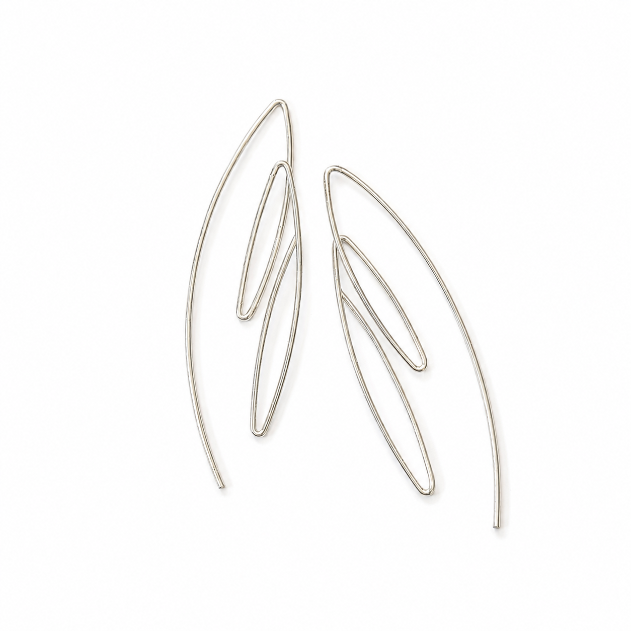 Silver Hoops