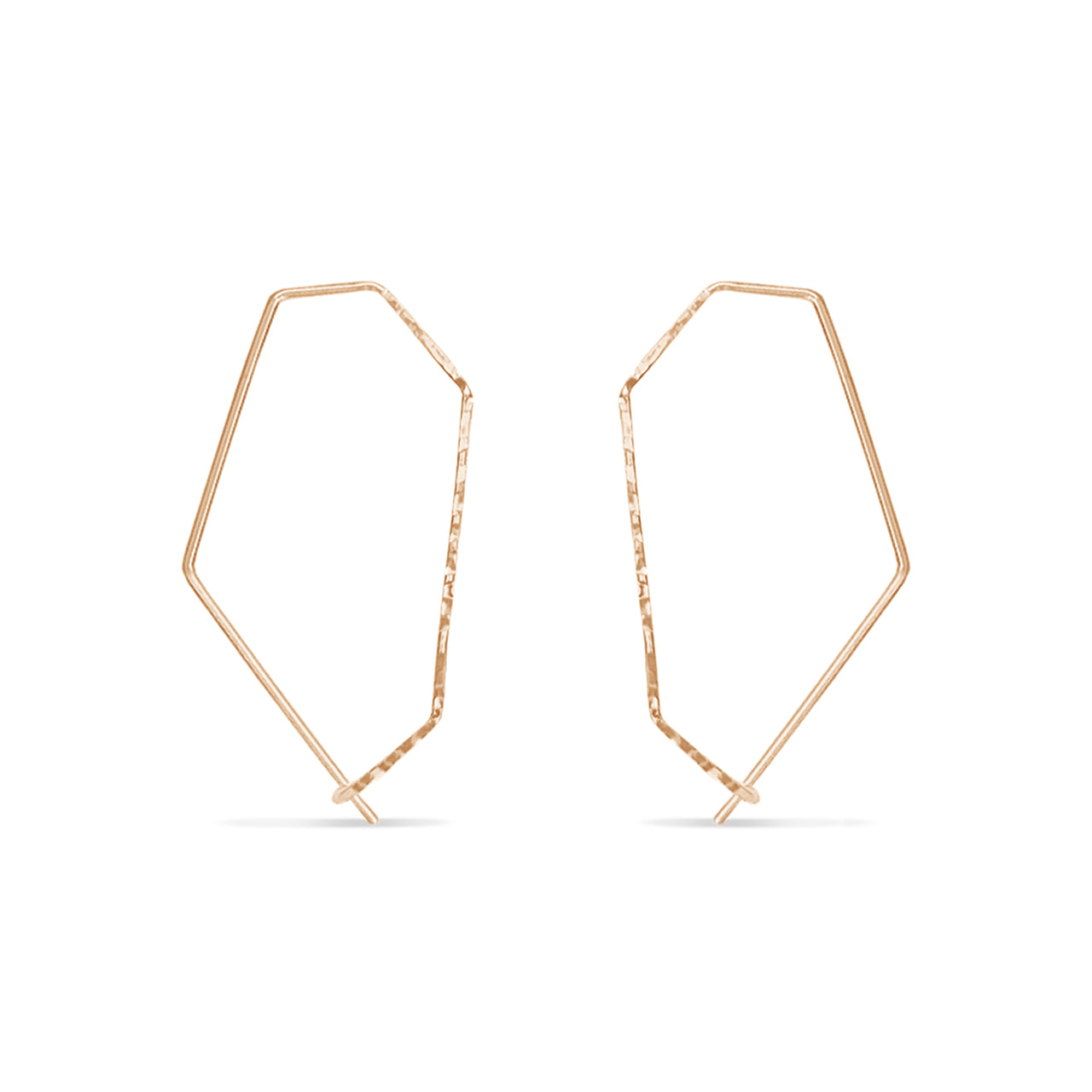Rose Gold Wire Earrings | Ready to ship
