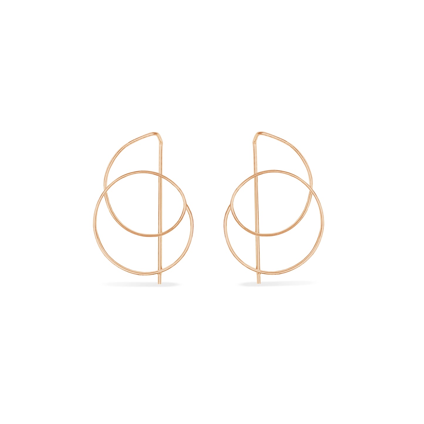 Rose Gold Wire Earrings | Ready to ship